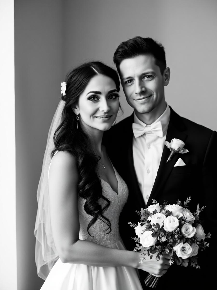 Timeless Portrait wedding style