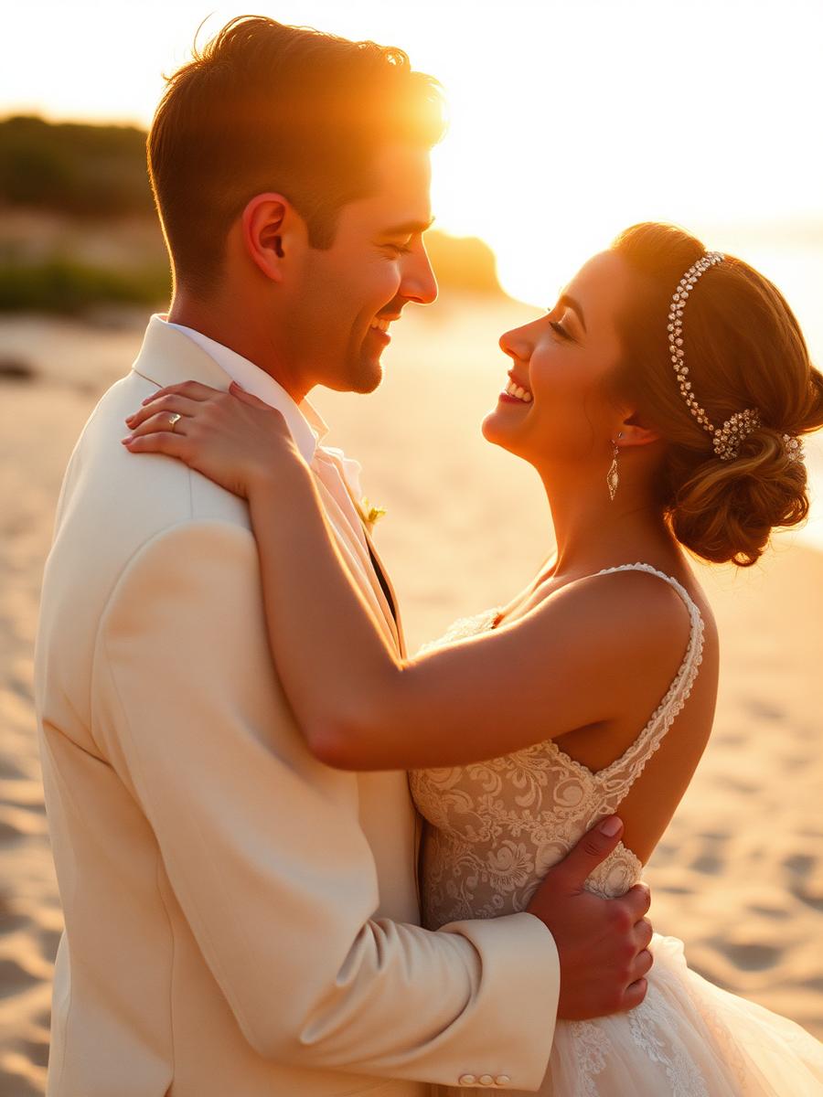 Romantic Beach wedding style